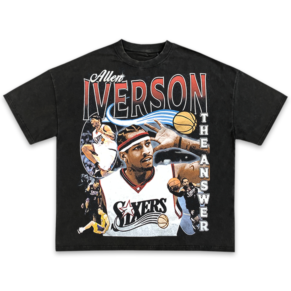 ALLEN IVERSON Acid Wash Tee